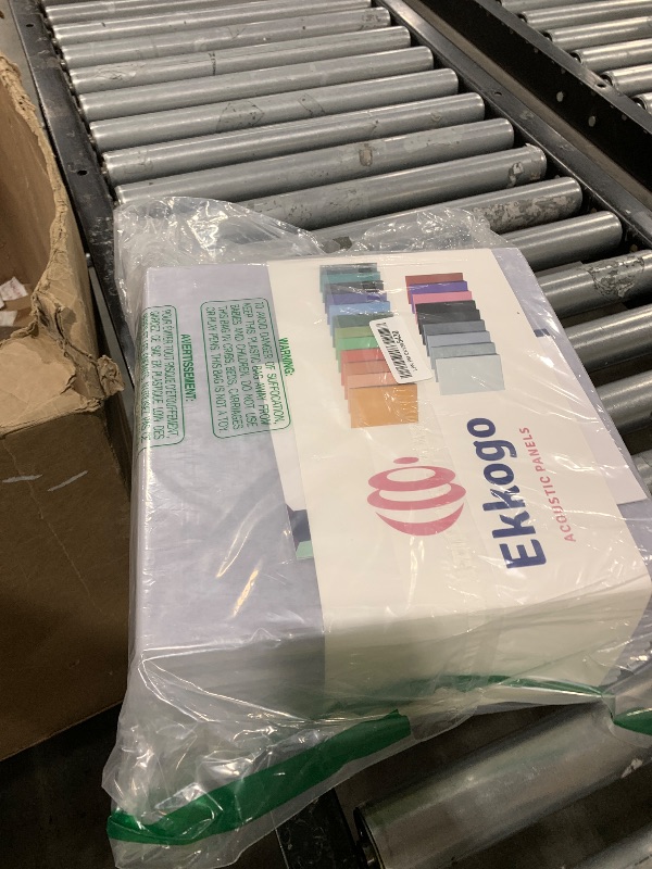 Photo 1 of Ekkogo Acoustic Panels 12-Pack - 12"X12"X0.4" Sound Panels - High Density Sound Dampening - Dusky Gray Square