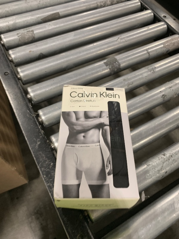 Photo 1 of Calvin Klein Men's Cotton Stretch 5-Pack Boxer Brief, 5 Black, X-Large