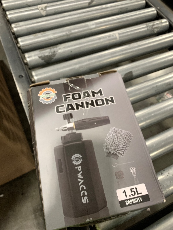 Photo 1 of PWACCS Foam Cannon for Pressure Washer, Adjustable Car Wash Foam Cannon, Big Mouth Snow Foam Lance with 1/4" Quick Connect, Thick Foam Power Wash Foam Blaster 1.5 L, Additional Orifice Nozzle 1.1mm