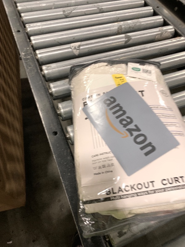 Photo 1 of 100% Blackout Shield Linen Blackout Curtains for Bedroom 84 Inches Long, Back Tab/Rod Pocket Living Room Drapes, Thermal Insulated Blackout Curtains 2 Panels Set, 50" W x 84" L, Cream