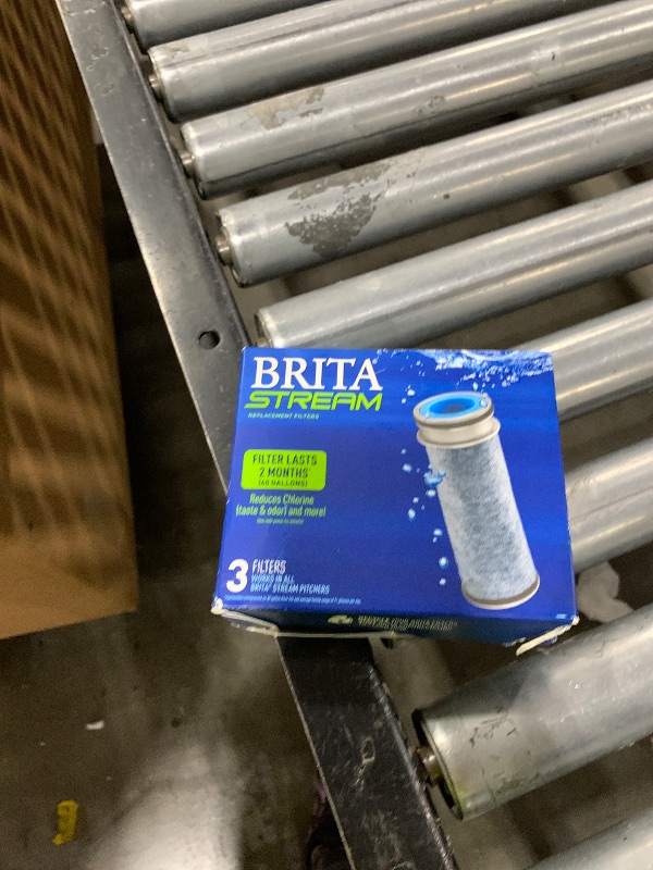 Photo 1 of Brita Stream Water Filter Replacements for Stream Pitchers and Dispensers, Lasts 2 Months, Reduces Chlorine Taste and Odor, 3 Count