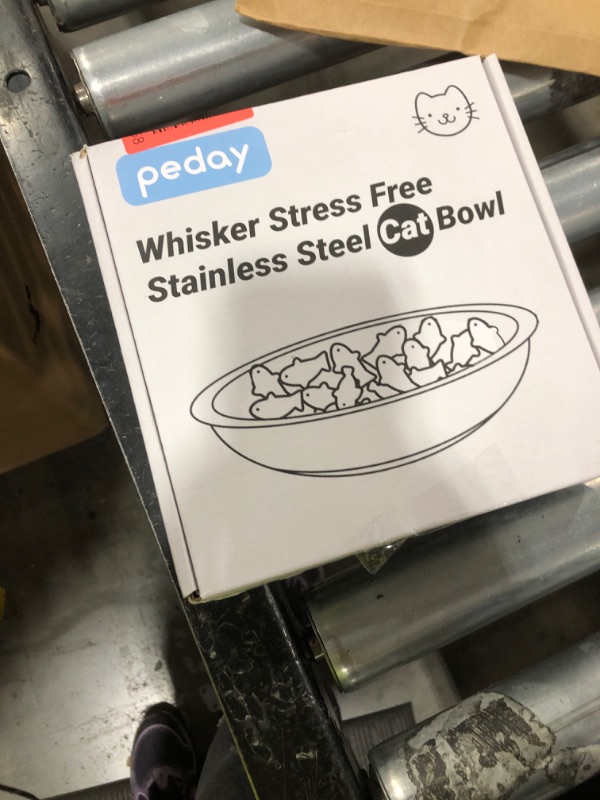 Photo 1 of PEDAY 18/8 Stainless Steel Cat Bowls, Human Grade, Whisker Friendly - Pack of 1