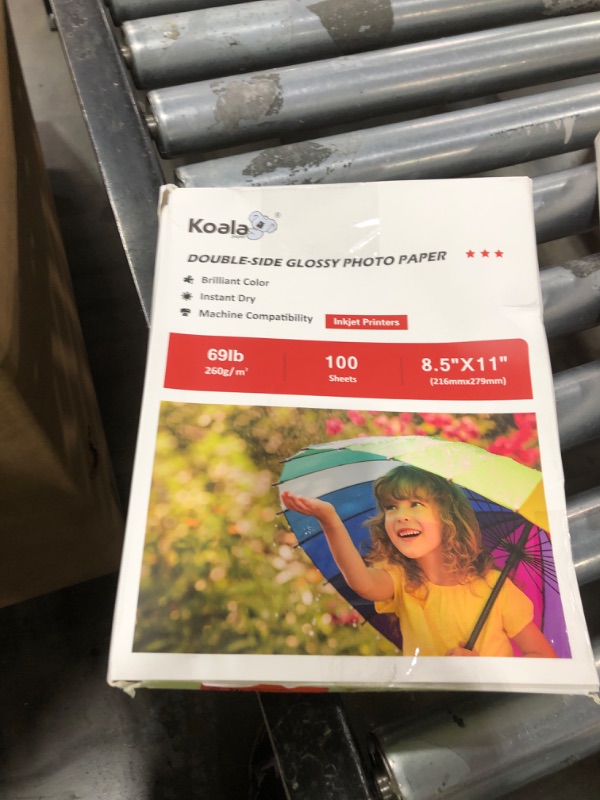Photo 1 of Koala Thick Photo Paper 8.5x11 Inches Heavyweight Double Sided High Glossy 100 Sheets 260gsm only Compatible with Inkjet Printer