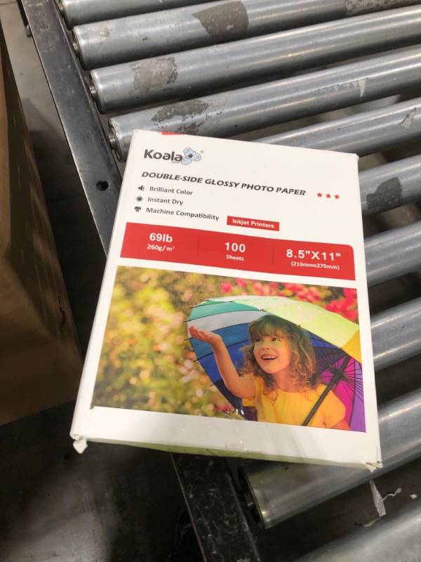 Photo 1 of Koala Thick Photo Paper 8.5x11 Inches Heavyweight Double Sided High Glossy 100 Sheets 260gsm only Compatible with Inkjet Printer