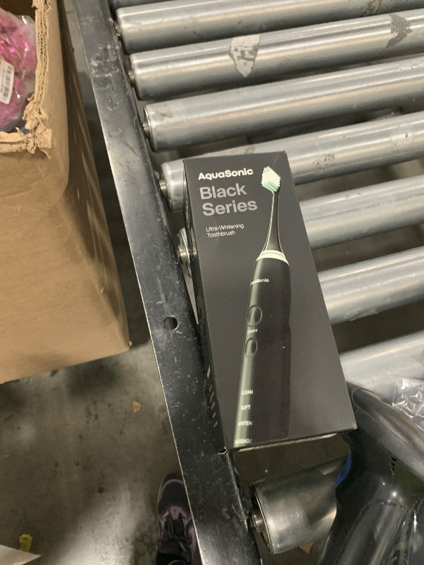 Photo 1 of Aquasonic Black Series Ultra Whitening Toothbrush – ADA Accepted Electric Toothbrush- 8 Brush Heads & Travel Case – 40,000 VPM Electric Motor & Wireless Charging - 4 Modes w Smart Timer