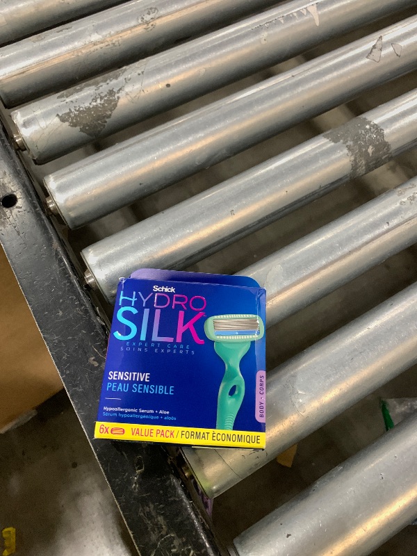 Photo 1 of Schick Hydro Silk Sensitive Razor Blade Refills, 6 Count | 5-Blade Sensitive Skin Razors for Women | Womens Razor Refills for Sensitive Skin