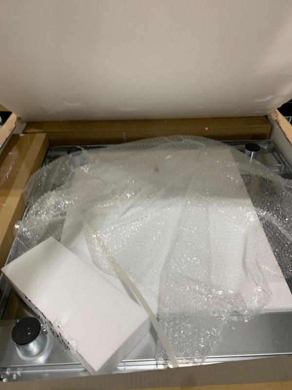 Photo 1 of ROCKPOINT Stainless Steel Table for Prep & Work with Caster Wheels 30x30 Inches, NSF Commercial Heavy Duty Table with Undershelf and Legs for Restaurant, Home and Hotel