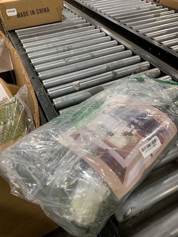 Photo 1 of 108 Inch Linen Pleated Curtains 2 Panels Set for Living Room Bedroom Farmhouse Cotton Rustic Farmhouse Back Tab Memory Trained Pinch Pleat Window Curtain Olive Green 108 Inch Length for Office 9FT