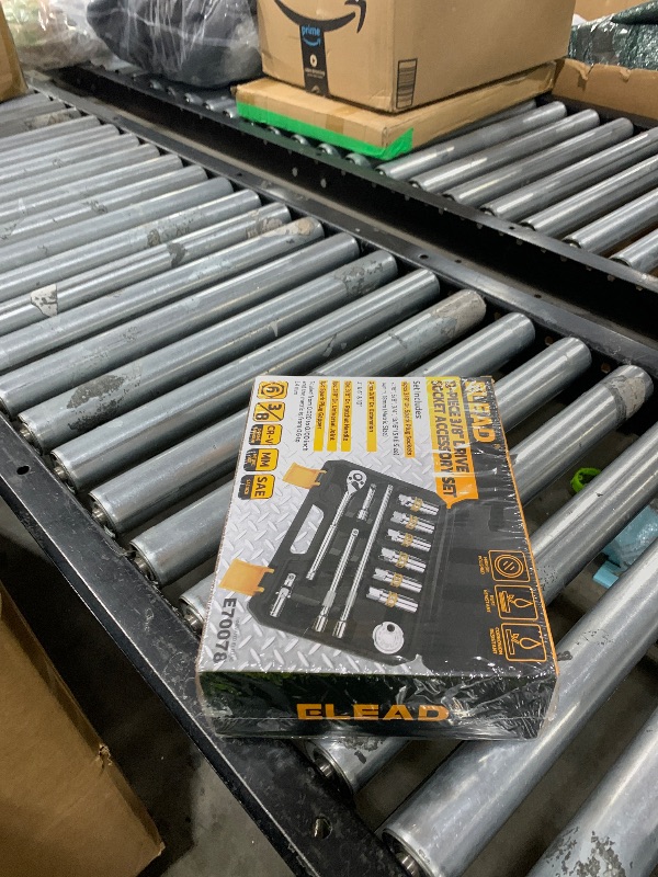 Photo 1 of 12-Piece 3/8" Drive Spark Plug Socket Set with Ratchet Handle, Universal Joint, Spark Plug Gapper & Extension Bar, 9/16", 5/8", 3/4", 13/16", 14mm, 18mm, CR-V Sockets with Rubber Holding Rings