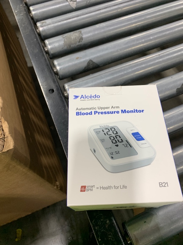 Photo 1 of Alcedo Blood Pressure Monitor for Home Use, Automatic Digital BP Machine with Large Cuff for Upper Arm, LCD Screen, 2x120 Memory, Talking Function