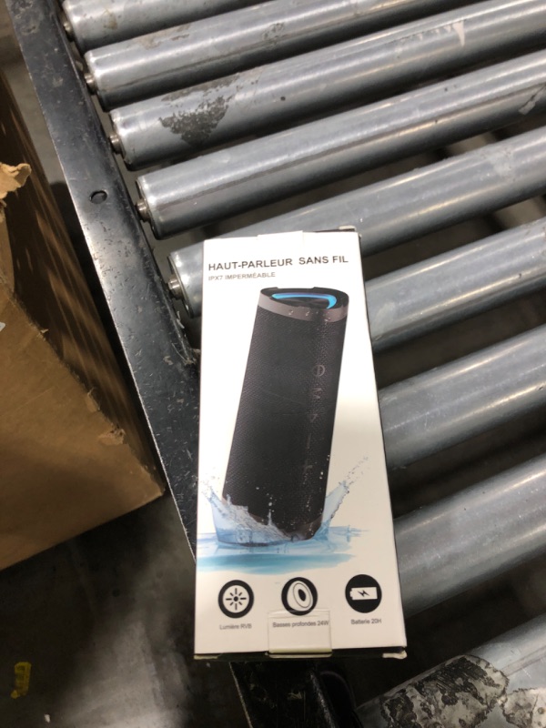 Photo 1 of Vanzon Bluetooth Speakers, V40 Wireless Portable Bluetooth Speaker with IPX7 Waterproof, 24H Playtime, 24W Stereo Sound and TWS Dual Pairing, Suitable for Home/Party/Outdoor/Beach