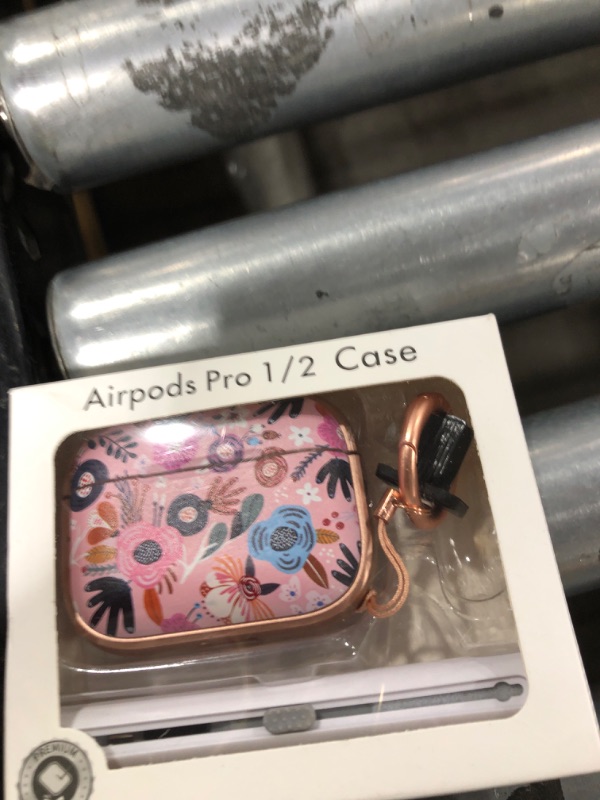 Photo 1 of Inesore for AirPods Pro 2nd Generation Case Cover with Lock, Flowers Cute AirPod Pro 2 Case Hard iPod Pro Cases for Women Girls with Cleaner Kit for AirPod Pro Cases (2023 USB-C /2022/2019) - Pink
