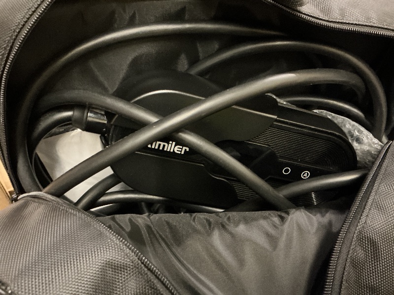 Photo 1 of AIMILER Level 1/2 Tesla Charger(WIFI APP/Plug-play), 16A, 25ft Cable ETL Certified, 240V NEMA 6-20P Plug & 120V 5-15P Adapter, NACS Connector, Portable Electric Car EV Charger for Tesla Models Y/X/3/S