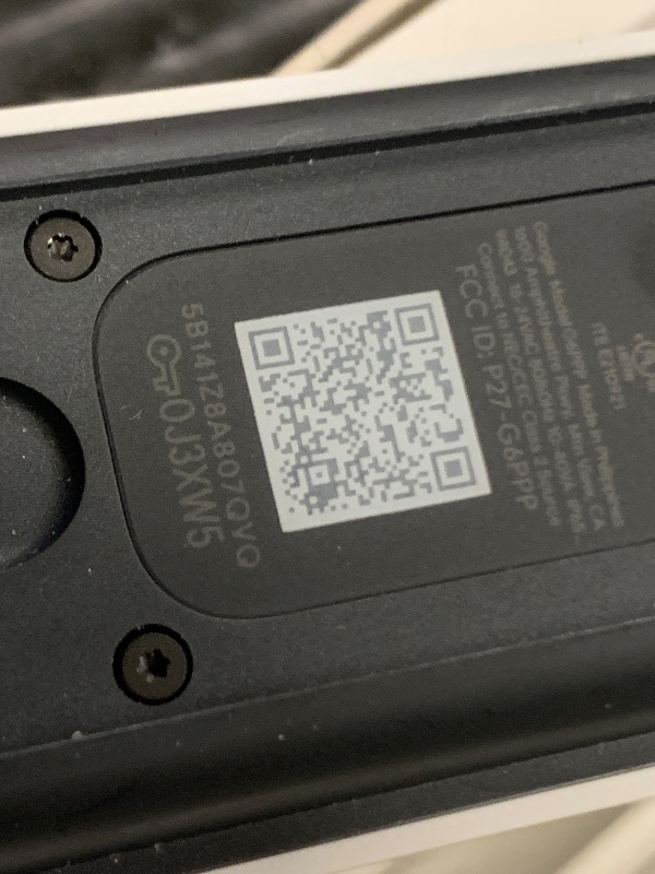 Photo 1 of Google Nest Doorbell (Wired, 3rd Gen) - 2K Video and Gemini, Live View, Night Vision, 2-Way Audio - Works with Google Home - 2025 Model - Snow