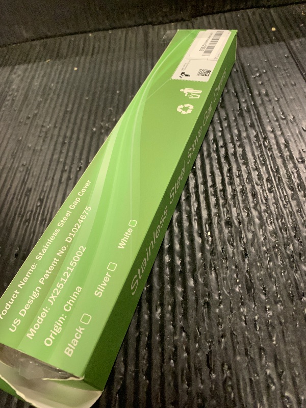 Photo 1 of 2PCS Kitchen Stove Counter Gap Covers, Stainless Steel Gap Cover, Cooktop Trim Kit, Stove Gap Guards, Oven Gap Filler, Heat Resistant & Effectively Protect Stove Gap Filler(13.8"-27.5" Silver)