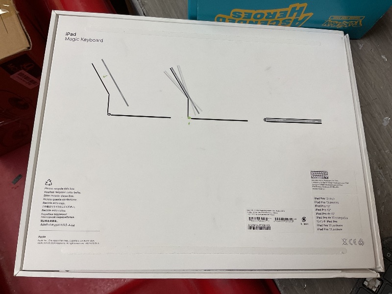 Photo 1 of Apple iPad Magic Keyboard Case for iPad Pro 13-inch (M4 and M5), Great Typing Experience, Built-in Trackpad, Function Row, US English - Black