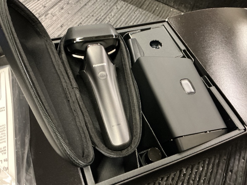 Photo 1 of Panasonic ARC6 Electric Razor for Men Face, Wet/Dry Shavers for Men with Foil Shaver, Premium Automatic Cleaning and Charging Station, Ultra-Fast 6-Blade & Pop-up Trimmer - ES-LS9A-K (Black)