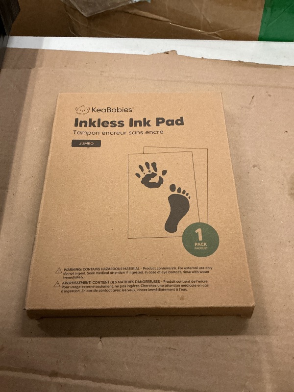 Photo 1 of 1-Pack Inkless Baby Hand and Footprint Kit - Mess Free Ink Pad for Newborn Keepsake, Dog Nose & Paw Print Kit, Clean Touch Ink Pad for Baby Hand & Footprints, Ideal New Mom Gifts (Gold, Jumbo)