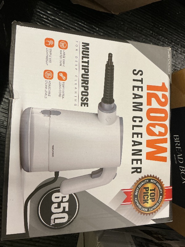 Photo 1 of TEEVOGO Handheld Steam Cleaner, Pressurized 15s Instant Heat Steam Cleaner for Home, Upgrade 650ML Tank, Lightweight Portable Steamer for Cleaning Kitchen, Grout, Furniture, Couch, Car and Bathroom