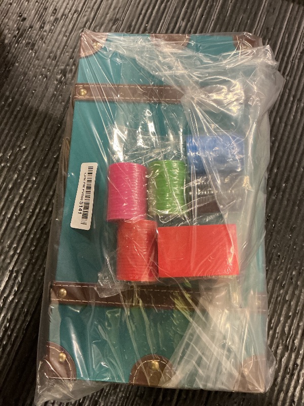 Photo 1 of Binood Classic American Mahjong Tile Set, 166 Creative Design 4-Layer Colorful Acrylic Carved Tiles, 100 Chips, 3 Golden Dice, Vintage Classic Leather Portable Travel Case