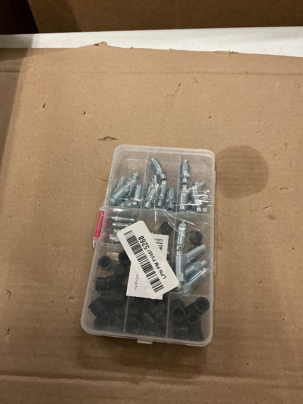 Photo 1 of 36PCS Brake Bleeder Screw Kit with Dust Cap,Multi-Size SAE & Metric Brake Bleeder Valve Kit Replacement H9403-6 H9410-6 H9406-6 H9402-6 H9407-6,Brakes Bleed Kits with Storage Box