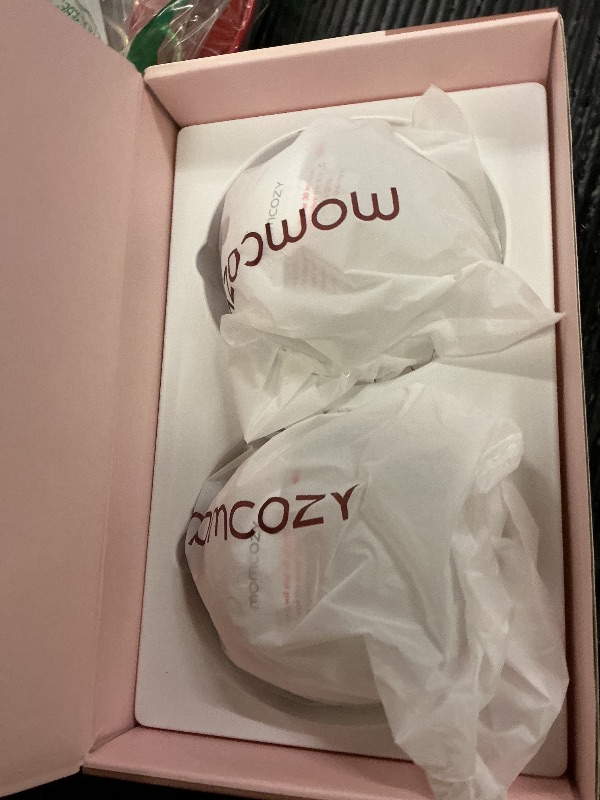 Photo 1 of Momcozy M5 Lite Hands-Free Wearable Breast Pump, DoubleFit Flange for Baby-Like Comfort, 3 Modes & 9 Suction Levels, No Flange Insert or Hard Carry Case, 24mm, 2-Pack, Cozy Red