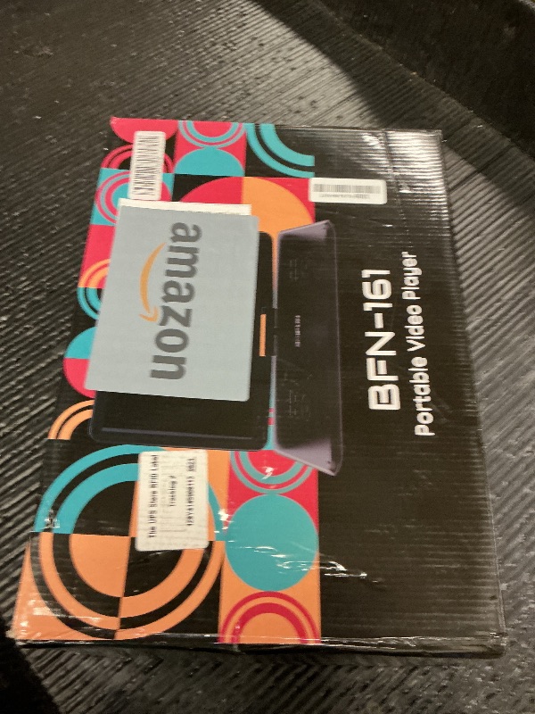 Photo 1 of 17.5" Portable DVD Player with 15.6" Large HD Screen, 6 Hours Rechargeable Battery, Support USB/SD Card/Sync TV and Multiple Disc Formats, High Volume Speaker, Black