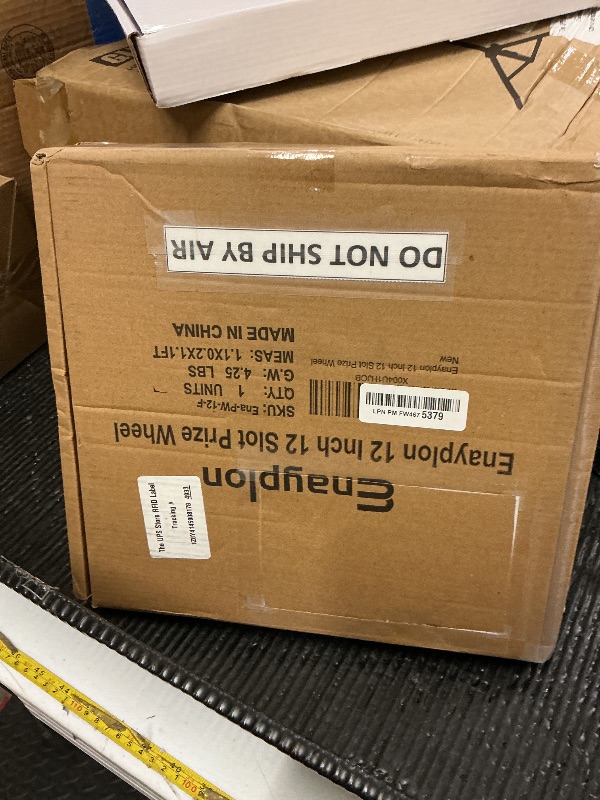 Photo 1 of 12 Inch 12 Slot Prize Wheel, Spinning Wheel for Prize, Prize Wheel Spinner with Stand, Tabletop Spinner Wheel with Dry Erase Markers and Eraser, Carnival Spin Wheel for Trade Show, Fortune Spin Game