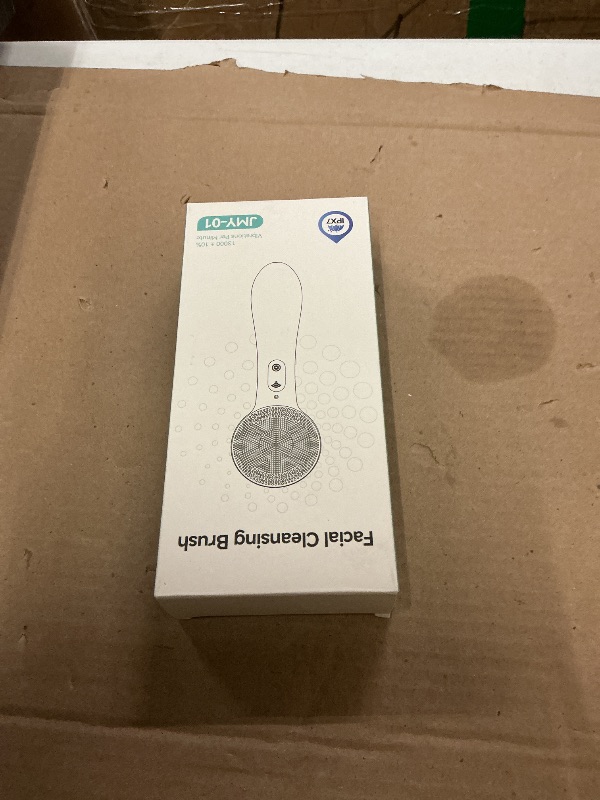 Photo 1 of Facial Cleansing Brush Silicone Face Scrubber Waterproof Rechargeable Exfoliator Massage Device for Men & Women, Deep Pore Cleansing, Exfoliating, Removing Blackhead Electric Face Scrub Brush (Black)