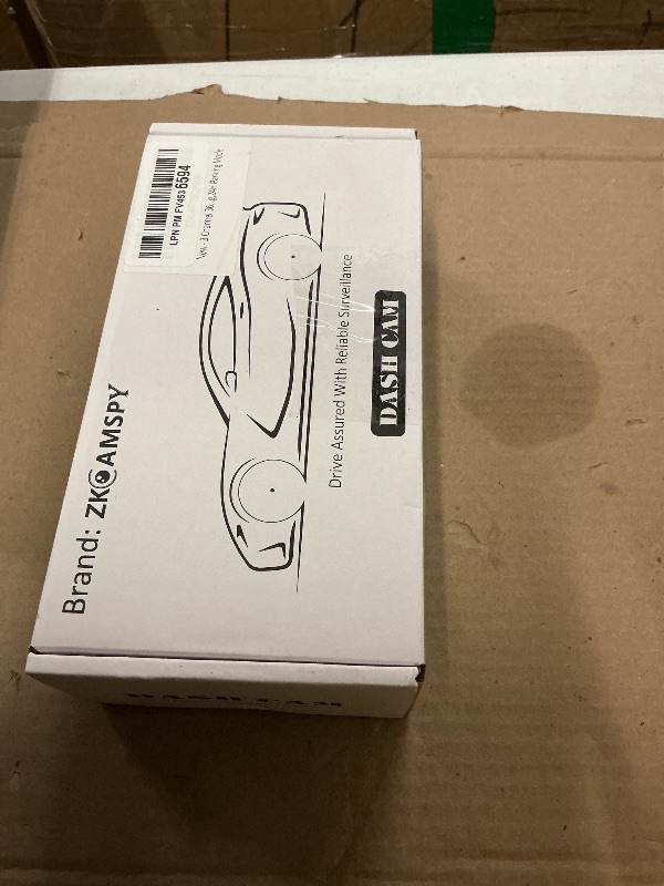 Photo 1 of 3 Channel 360 Dash Cam Front and Rear and Inside with 32G Card,1080P Dash Camera for Cars,Night Vision,3.0" IPS Screen,170° Wide Angle,Loop Recording,24H Parking Mode