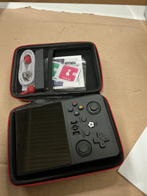 Photo 1 of EraVortx R36MAX2 Retro Gaming Console, 4.5 Inch 4K HD IPS Screen Retro Video Game Console, Handheld Game Console Preloaded 30+ Emulator Games, Linux System, Portable Video Console for Adult