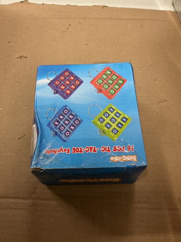 Photo 1 of 16PCS Tic Tac Toe Game Birthday Party Favors Easter Basket Goodie Bags Stuffers for Kids 3-5 4-8 8-12 Classroom Treasure Box Carnival Prize Small Toys Bulk Keychain Pinata Filler Return Gift Girl Boy