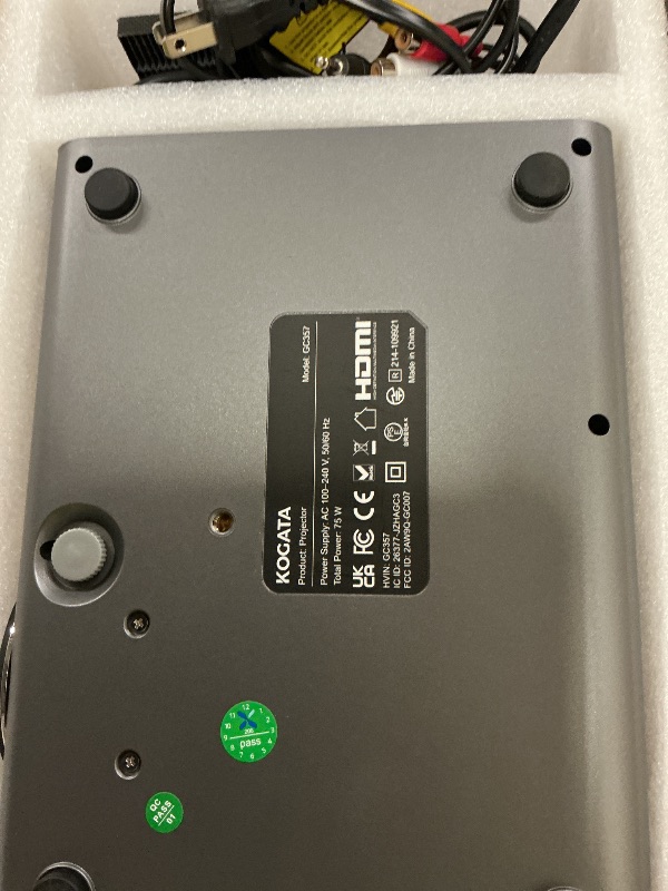 Photo 1 of 4K Projector with Built-in Apps, 1500ANSI Auto Focus&6D Keystone Dolby Audio Kogata Smart Projector with WiFi 6 Bluetooth Outdoor Movie Proyector for Home Theater HDR10+ UPGRADE