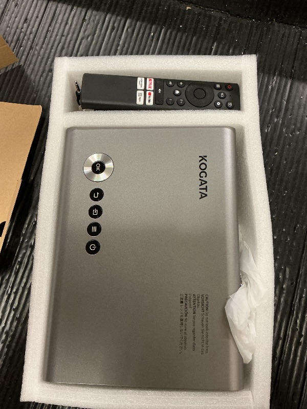 Photo 1 of 4K Projector with Built-in Apps, 1500ANSI Auto Focus&6D Keystone Dolby Audio Kogata Smart Projector with WiFi 6 Bluetooth Outdoor Movie Proyector for Home Theater HDR10+ UPGRADE
