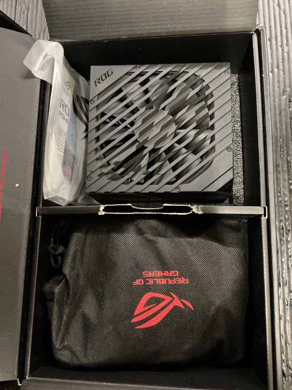 Photo 1 of ASUS ROG Thor 1000W Platinum II Fully Modular Power Supply with 1000W, 80+ Platinum, ROG Heatsinks, 135mm Fan, 0dB Mode, OLED Display, Aura Sync
