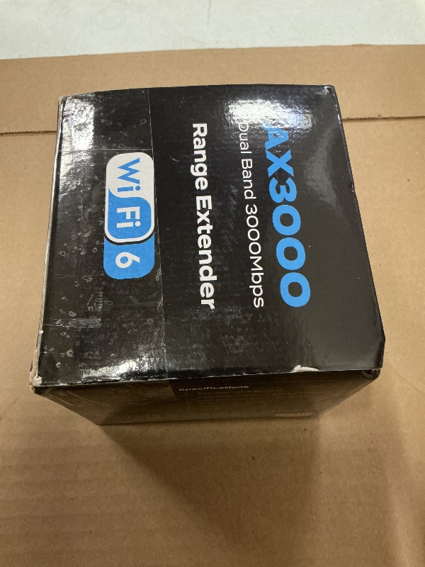 Photo 1 of 2026 AX3000 WiFi 6 Range Extender, WiFi Extender Signal Booster with Gigabit Ethernet Port, Dual Band (2.4G&5.8G) WiFi Repeater Cover up to 13888sp.ft, Faster Speed and Wider Cover, Quick Setup