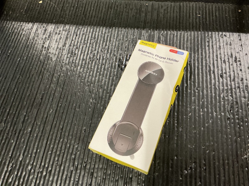 Photo 1 of ANDERY Car Phone Holder for MagSafe [360° Adjustable Memory Alloy Arm | 2400gf Strongest Magnetic Power] Bendable Car Mount, Phone Holders for Your Car for iPhone and All Smartphones, Carbon Fiber