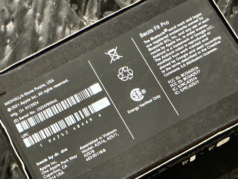 Photo 1 of Beats Fit Pro (1st Gen) - True Wireless Noise Cancelling Earbuds - Active Noise Cancelling - Sweat Resistant Earphones, Compatible with Apple & Android, Class 1 Bluetooth® - Stone Purple