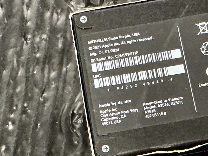 Photo 1 of Beats Fit Pro (1st Gen) - True Wireless Noise Cancelling Earbuds - Active Noise Cancelling - Sweat Resistant Earphones, Compatible with Apple & Android, Class 1 Bluetooth® - Stone Purple