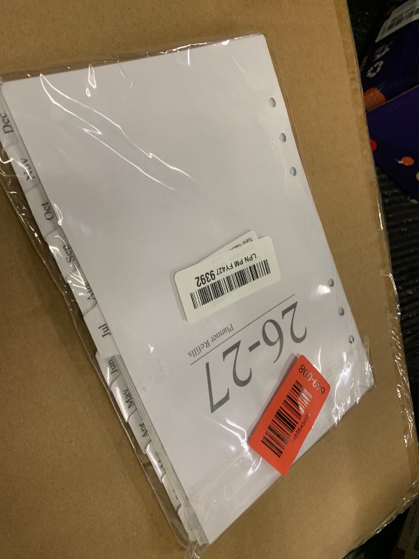 Photo 1 of 2026-2027 Weekly & Monthly Planner Refill, A5 Medium Planner Inserts for 6 Holes, 5.5"x8.5", July 2026 - June 2027, 12 Monthly Calendars with Laminated Tabs, 6-Hole Punched