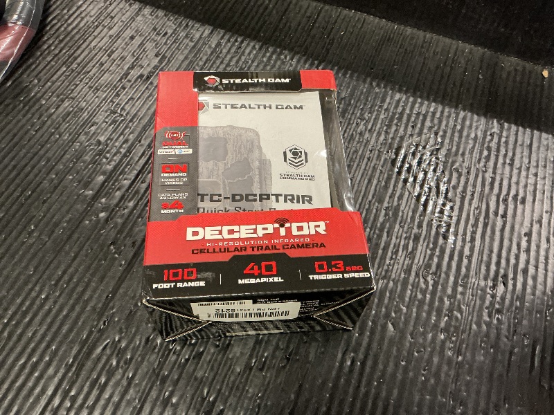 Photo 1 of Stealth CAM Deceptor IR 80ft Detection & IR Range 40MP Photo 1440P at 30FPS HD Video Capture Remote App Contol Wireless Hunting Cellular Trail Camera - Available on AT&T & Verizon