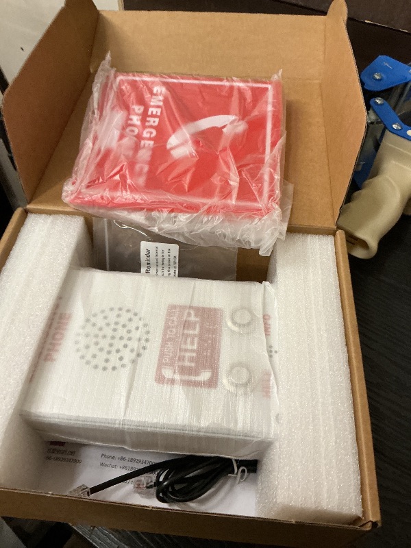 Photo 1 of LeCall Emergency Dialer Phone/Elevator Phone with Voice Announcement, ADA Compliant, Auto-Dial 911 and Programmable, TEP331 (TEP331TB)