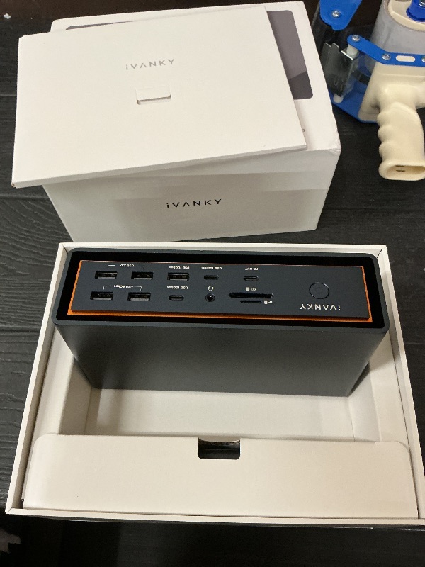 Photo 1 of iVANKY 23-in-1 Intel Certified Thunderbolt 5 FusionDock Max 2, 120Gbps MacBook Docking Station, Triple 6K@60Hz Display for Mac M1-M5 Pro/Max, 140W PD, 2.5GbE, Cooling Fan (Incompatible with Windows)