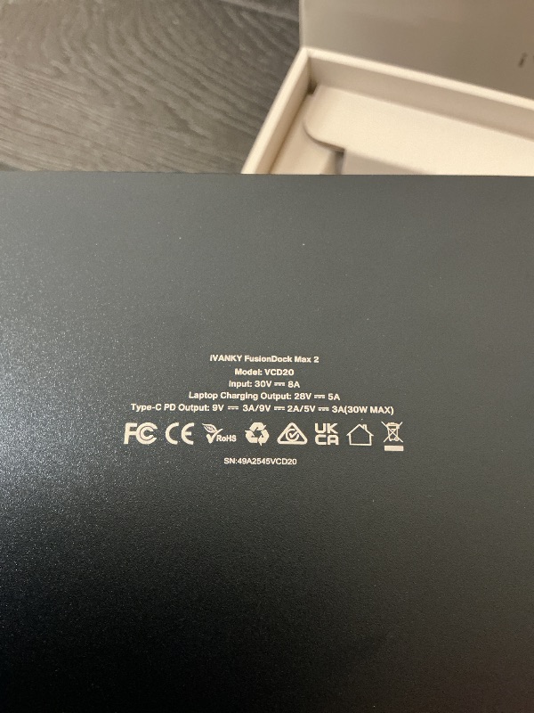 Photo 1 of iVANKY 23-in-1 Intel Certified Thunderbolt 5 FusionDock Max 2, 120Gbps MacBook Docking Station, Triple 6K@60Hz Display for Mac M1-M5 Pro/Max, 140W PD, 2.5GbE, Cooling Fan (Incompatible with Windows)