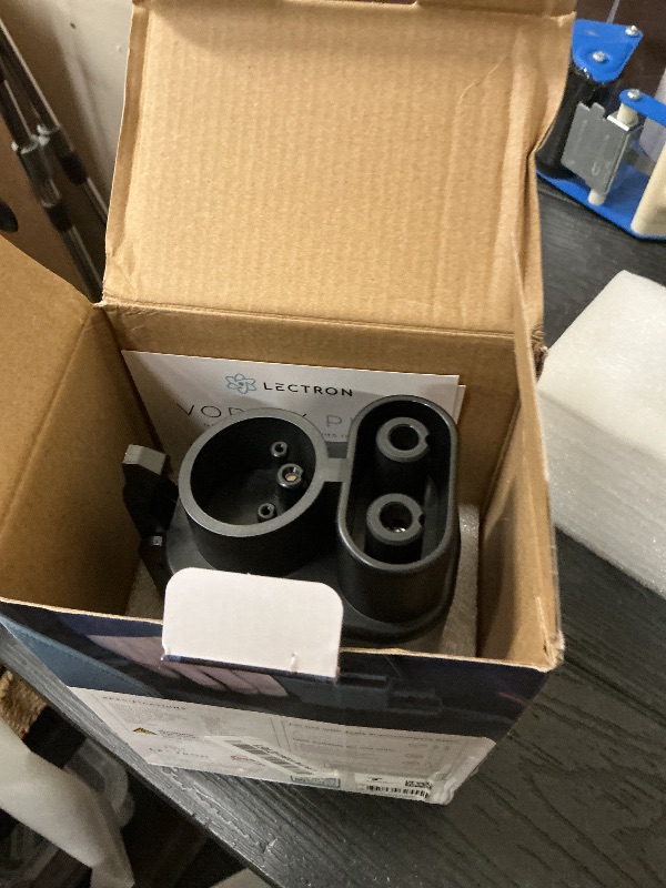 Photo 1 of Lectron NACS to CCS Electric Vehicle Adapter with Interlock - (500A/1,000V) - Compatible with Tesla Superchargers - CCS1 EV Fast Charging with Vortex Plus [Check Automaker for Compatibility] - UL 2252