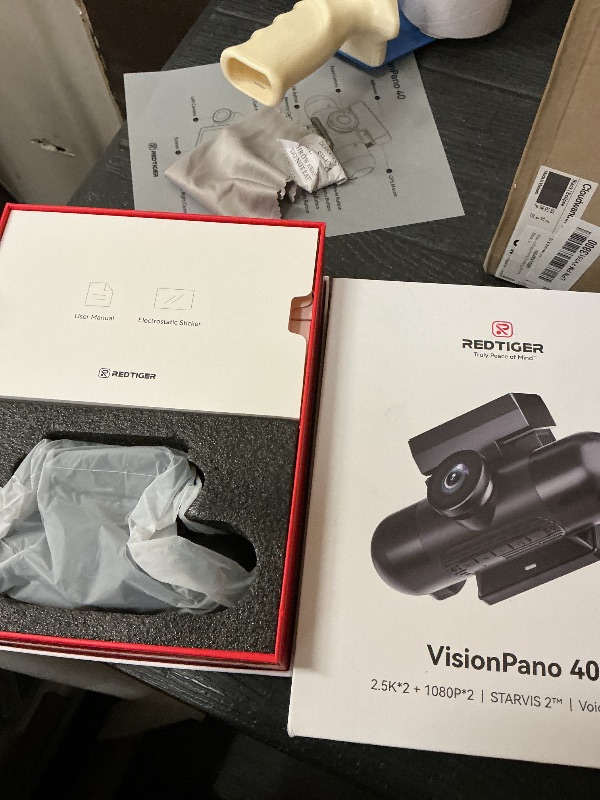 Photo 1 of REDTIGER 4 Channel 360° View Dash Cam, Dual STARVIS 2, 2.5K*2+1080P*2 Dashcam Front and Rear Inside Left Right, 5.8GHz WiFi, 8 IR Lights Night Vision, 4 Adjustable Lenses, Included 128GB Card (VP40)