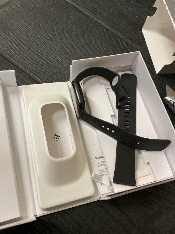 Photo 1 of Fitbit Sense 2 Advanced Health and Fitness Smart Watch (Grey/Graphite) with Manage Stress, ECG, SpO2, GPS, 2 Sizes Bands, Bundle with Charger Dock, Wall Adapter, 2 Screen Protectors & PremGear Cloth