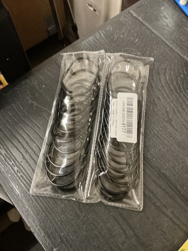 Photo 1 of 24 Pcs Shower Curtain Rings, Goowin Shower Curtain Hooks, Oval Snap Shower Rings for Curtain, Metal Black Shower Curtain Rings Rust Proof, Glide Smoothly Shower Hooks for Shower Curtain Rod (Black)