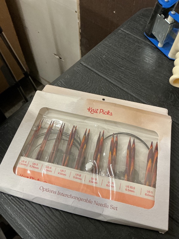 Photo 1 of Knit Picks Options Wood Interchangeable Knitting Needle Set - US 4-11 (Radiant)