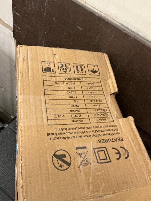 Photo 1 of Sterilizer for Nail Tools, 12L Multifunctional High Temperature Cleaning Dry Box Stainless Steel with Temp Control, Tweezer Sterilizer, Stainless Trays, Timer, Nail Salon Equipment